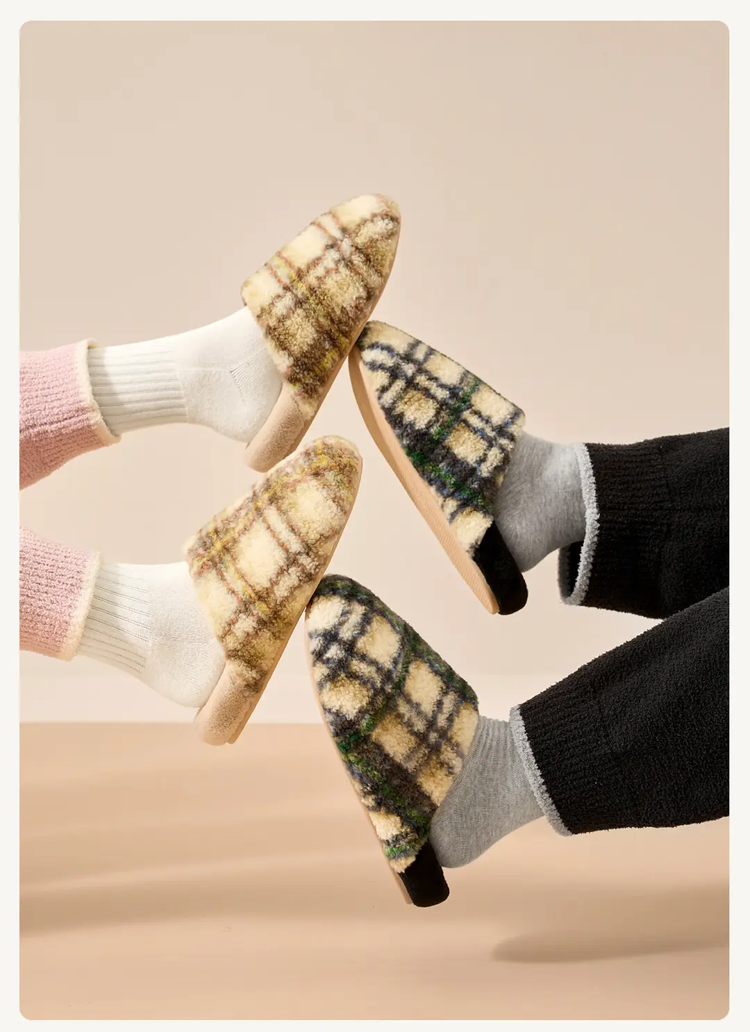 Women's Cotton Slippers Winter 2026 Fleece-Lined Thick-Soled Indoor Warm Plush Slippers for Women Outdoor Wear Cross-Border Clearance Sale — feature 13