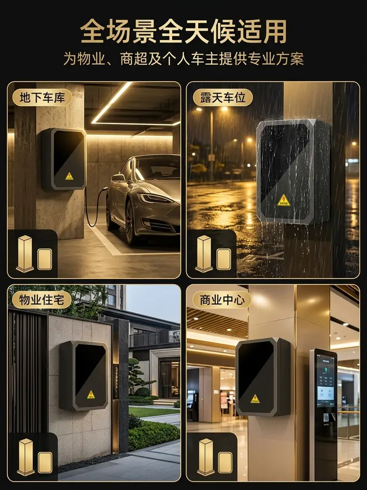New Energy Vehicle Charging Pile Box, Wall-Mounted Distribution Box, Outdoor Rainproof Column, Thickened Charging Pile Protection Box — feature 14