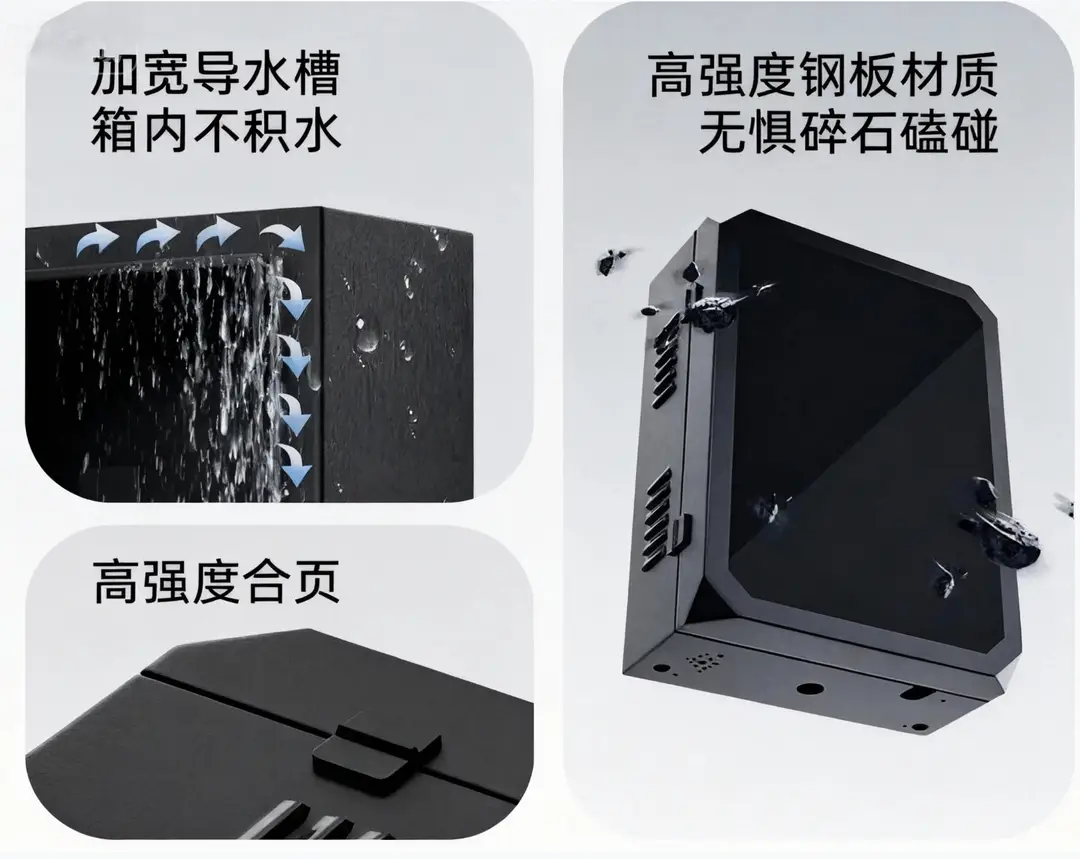 New Energy Vehicle Charging Pile Box, Wall-Mounted Distribution Box, Outdoor Rainproof Column, Thickened Charging Pile Protection Box — feature 9