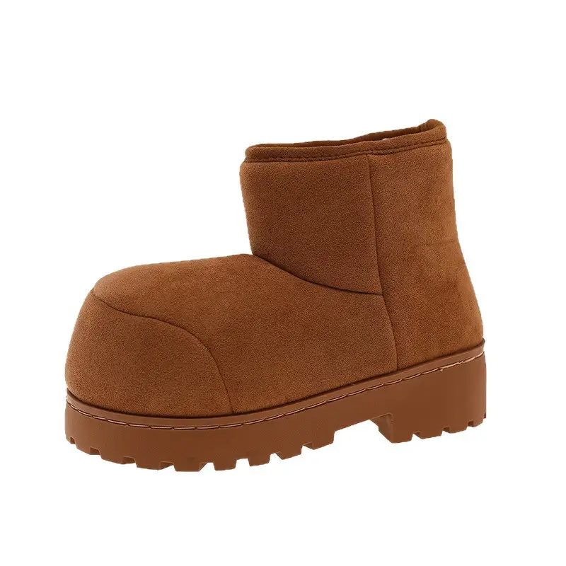 Qidan Shoe Factory Winter Snow Boots for Women, Fleece-Lined, Thickeneded, Warm, Fashionable, Thick-Soled Outer Wear, Non-Slip Internet Celebrity Cotton Boots for Women - Image 7