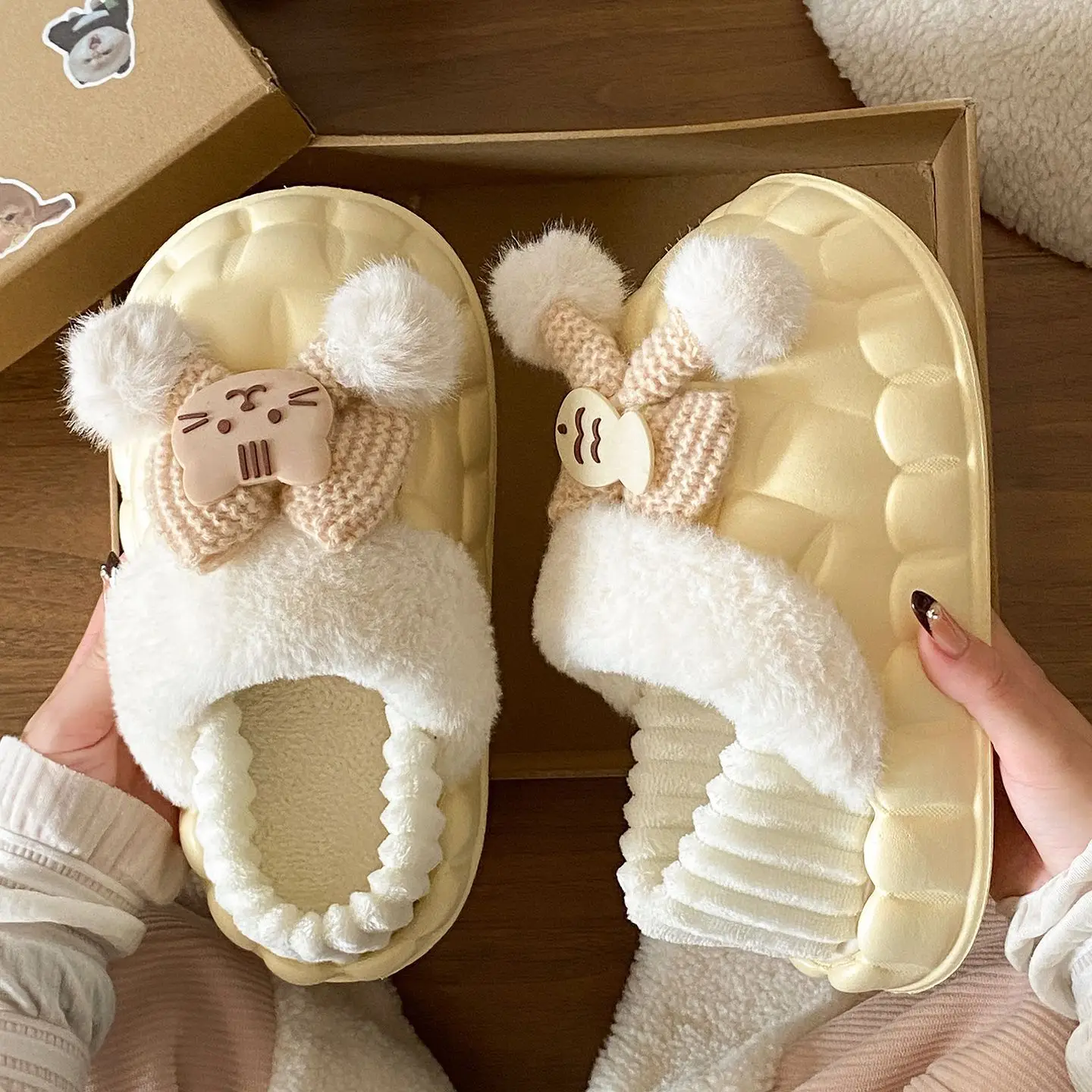 Warm Cotton Star Slippers for Women Autumn Winter - Image 7
