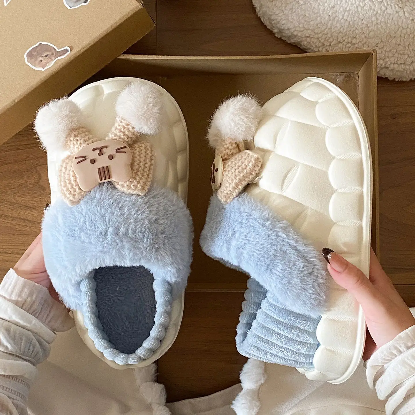 Warm Cotton Star Slippers for Women Autumn Winter - Image 8