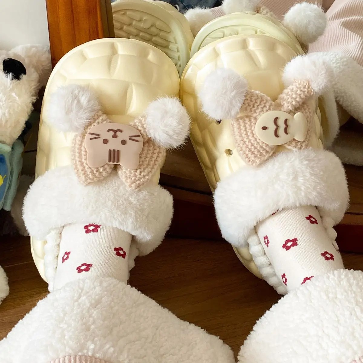 Warm Cotton Star Slippers for Women Autumn Winter — feature 33