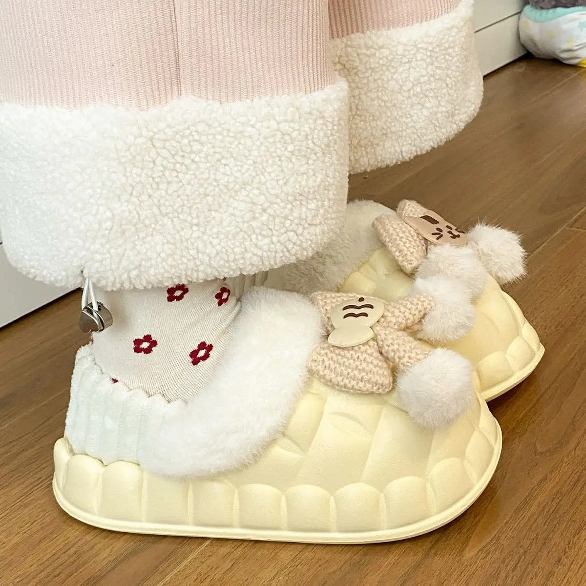Warm Cotton Star Slippers for Women Autumn Winter — feature 35