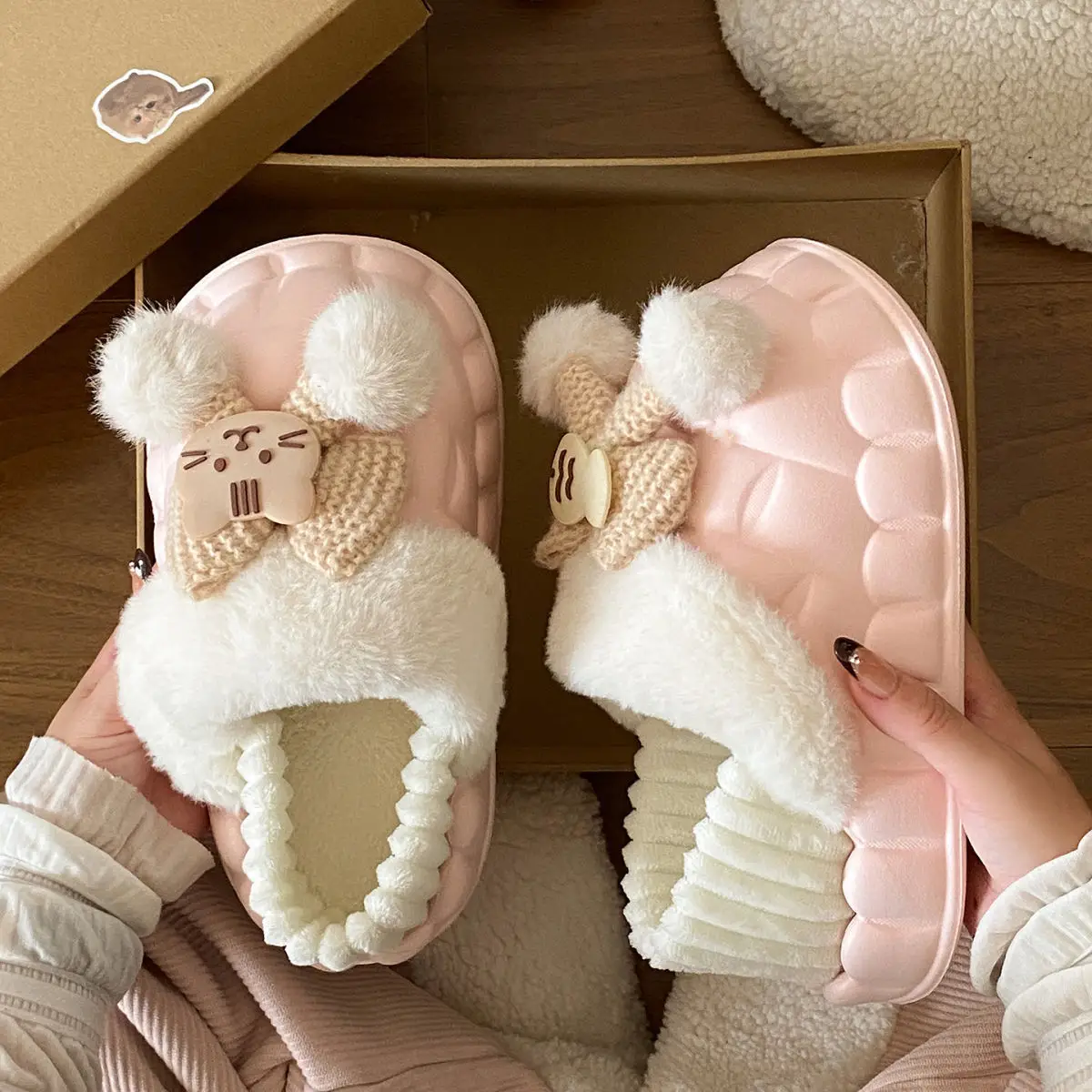 Warm Cotton Star Slippers for Women Autumn Winter — feature 38