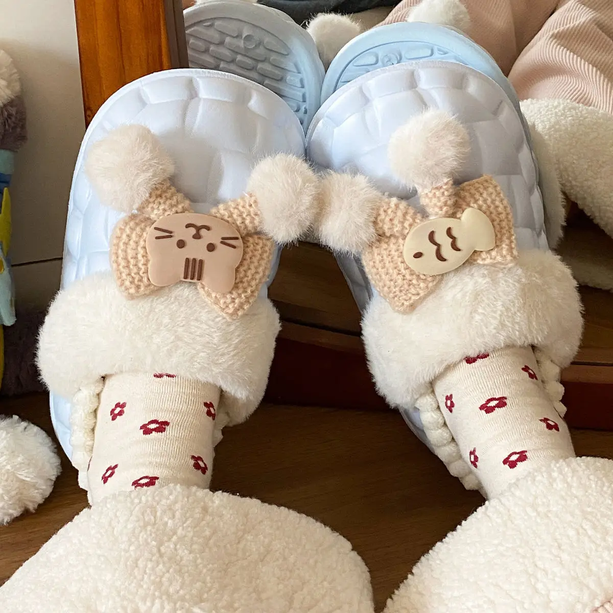 Warm Cotton Star Slippers for Women Autumn Winter — feature 40