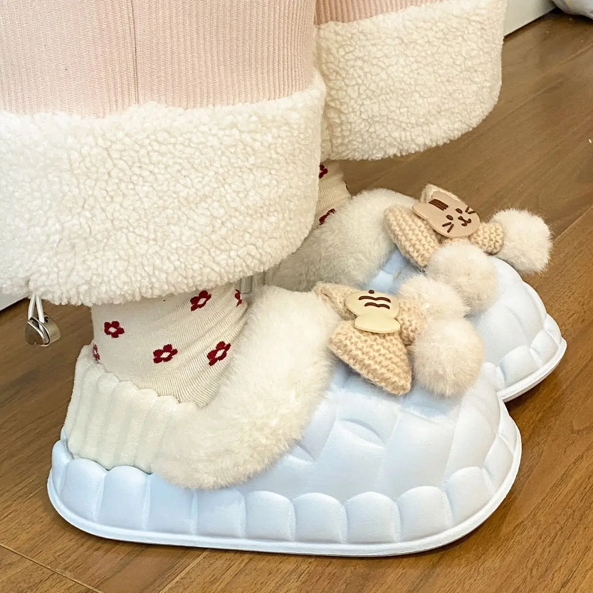 Warm Cotton Star Slippers for Women Autumn Winter — feature 42