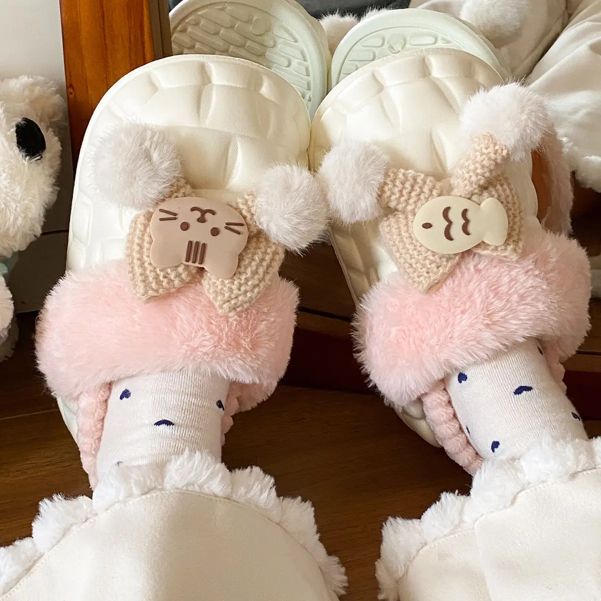 Warm Cotton Star Slippers for Women Autumn Winter — feature 49
