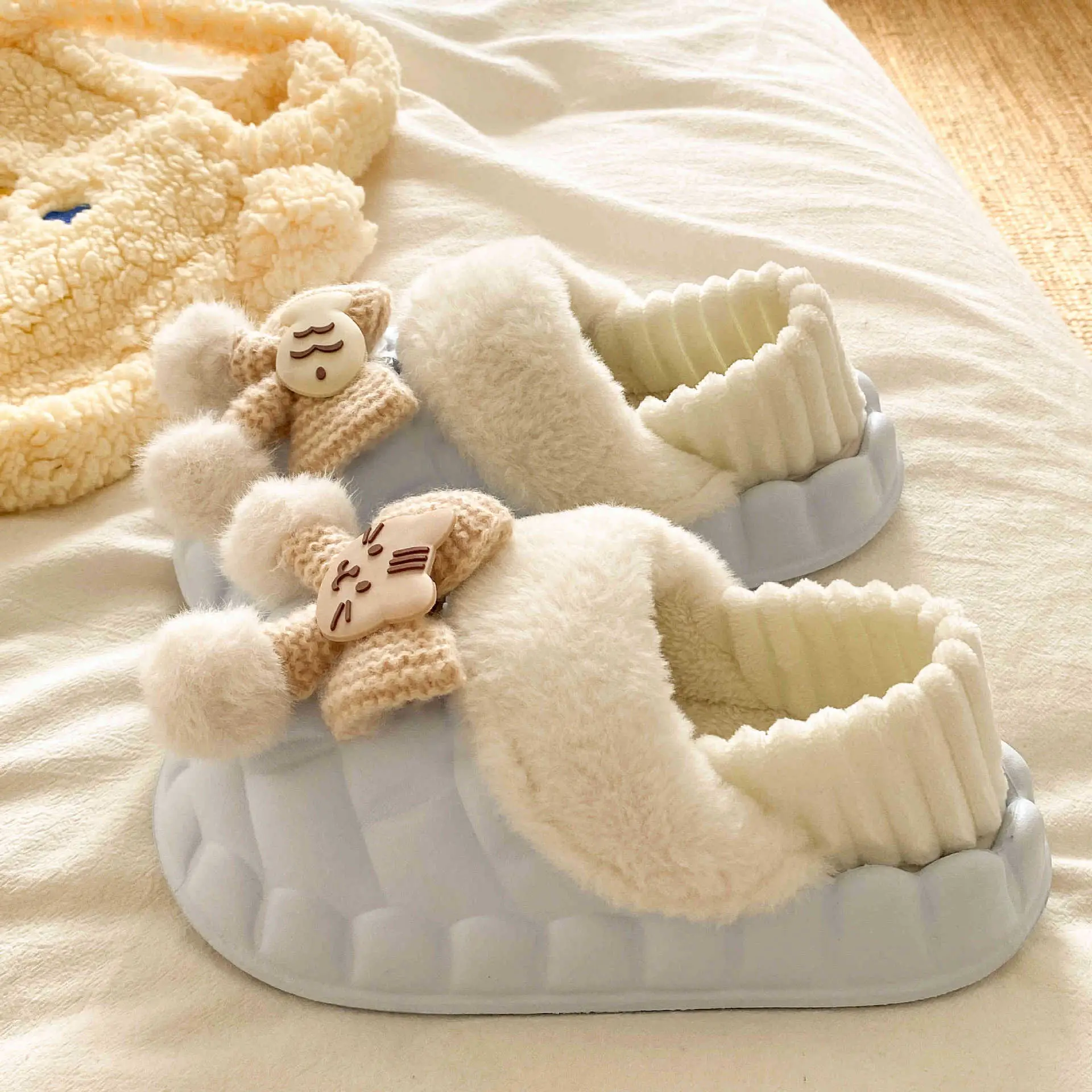 Warm Cotton Star Slippers for Women Autumn Winter - Image 4