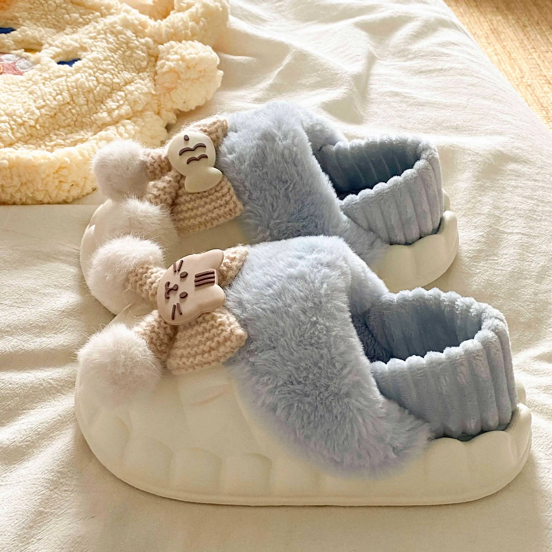 Warm Cotton Star Slippers for Women Autumn Winter - Image 5