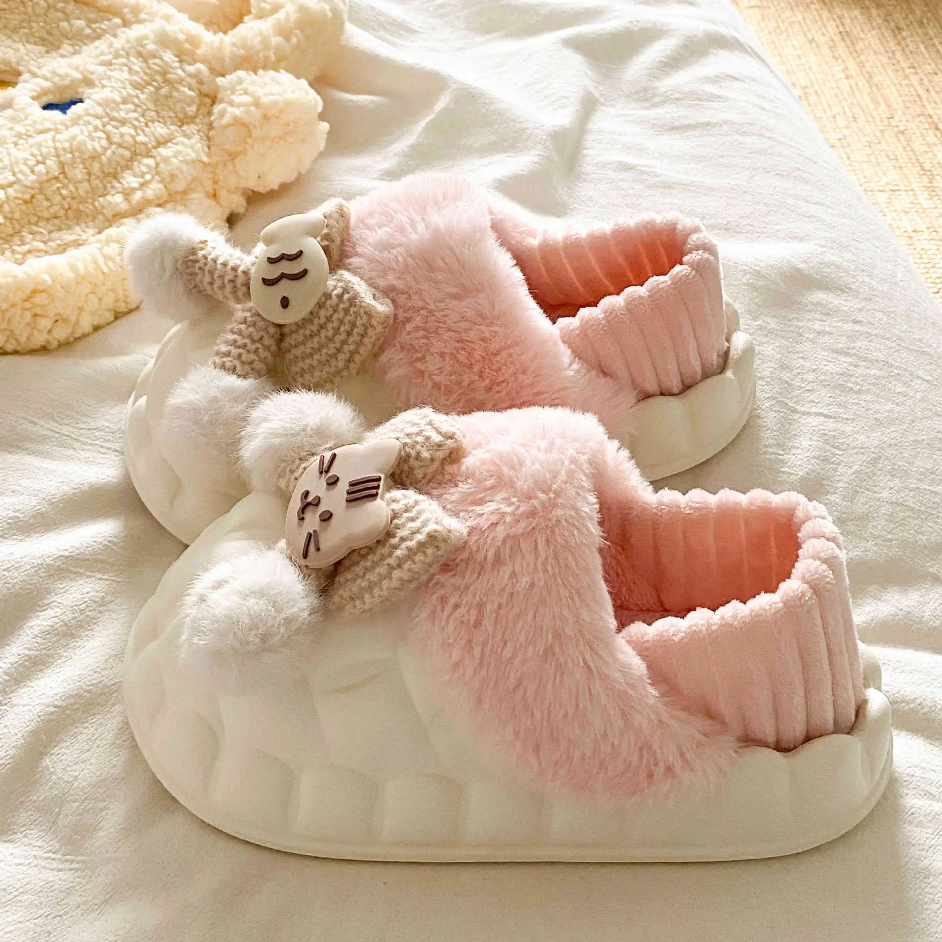 Warm Cotton Star Slippers for Women Autumn Winter - Image 6
