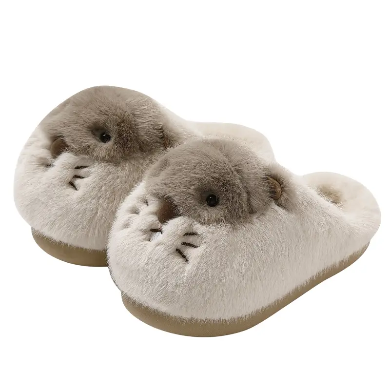 Cute Warm Cotton Slippers for Women, Cartoon Home Slippers, Winter Indoor Soft-Soled Wear-Resistant Closed-Toe Cotton Shoes for Women Wholesale - Image 11