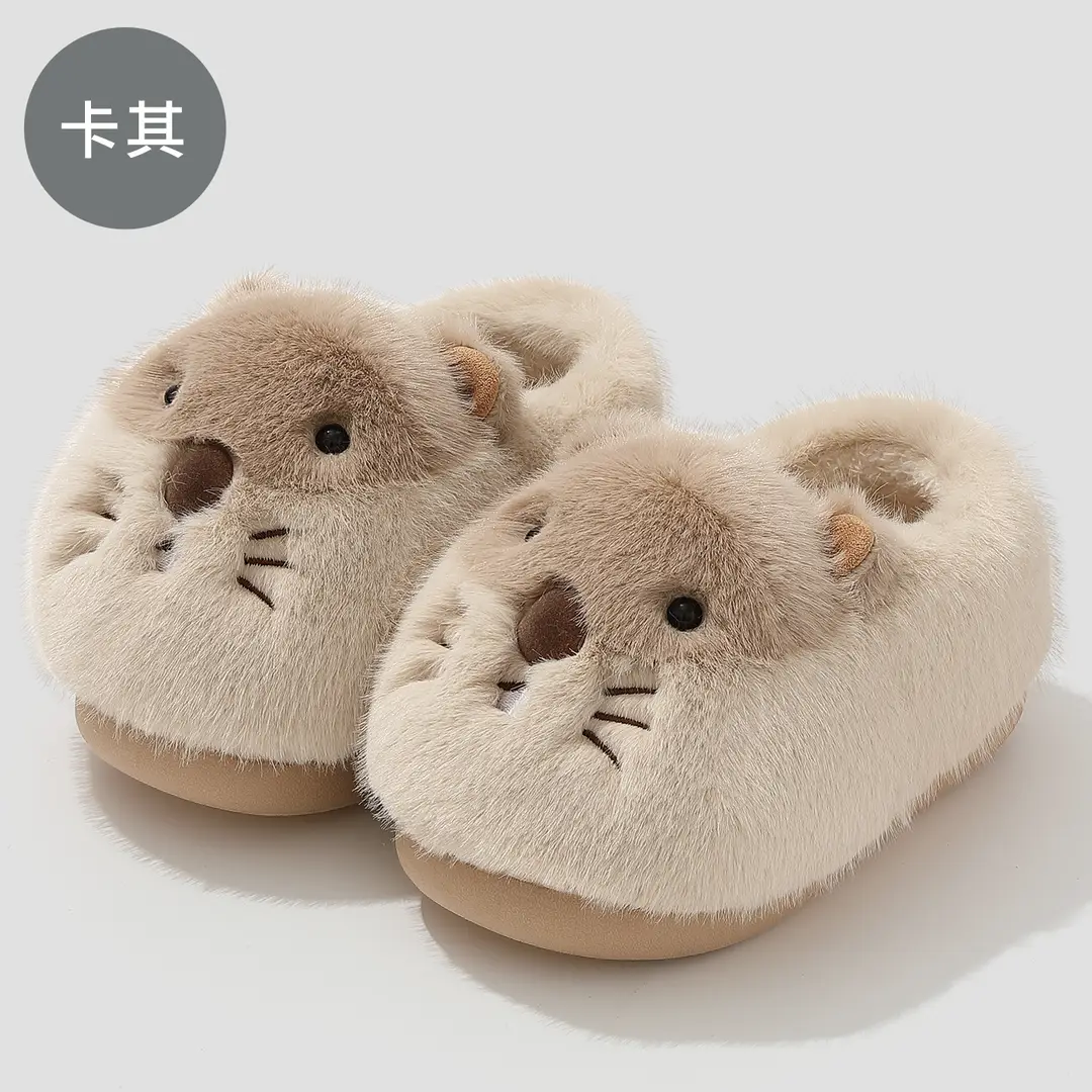 Cute Warm Cotton Slippers for Women, Cartoon Home Slippers, Winter Indoor Soft-Soled Wear-Resistant Closed-Toe Cotton Shoes for Women Wholesale - Image 4
