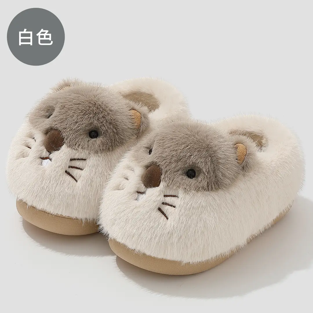 Cute Warm Cotton Slippers for Women, Cartoon Home Slippers, Winter Indoor Soft-Soled Wear-Resistant Closed-Toe Cotton Shoes for Women Wholesale - Image 5