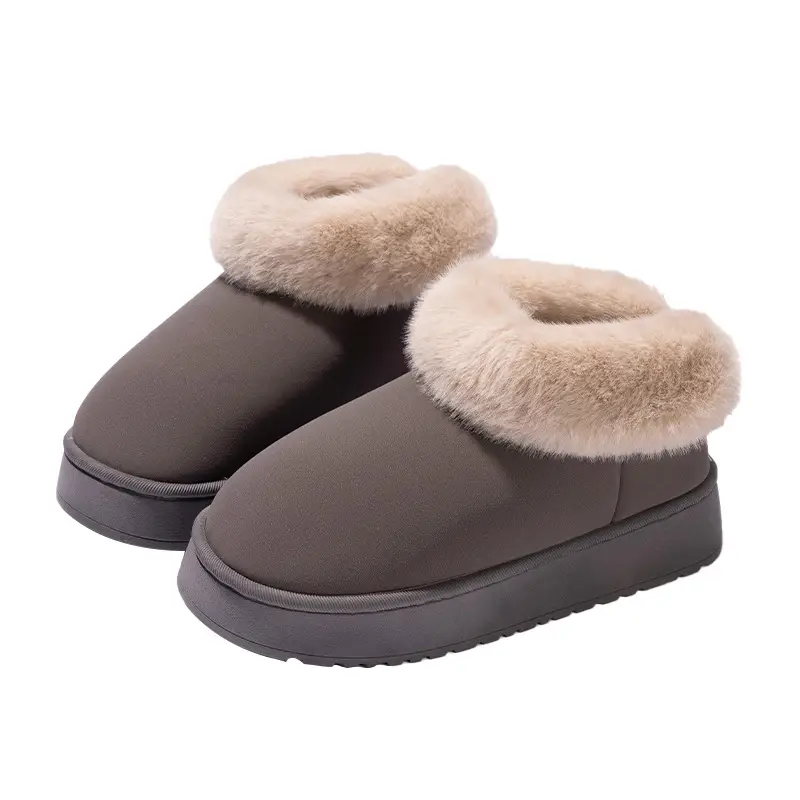 Bowknot Cotton Slippers for Women, Winter Style with Heel Cover, Fleece-Lined Cotton Shoes, New Style, Girly Style, Warm, Thick-Soled, Suitable for Outdoor Wear, Unisex - Image 10