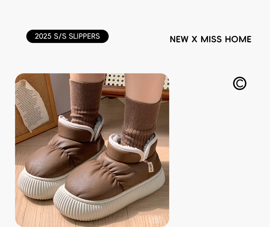 New High-End Waterproof Pu Versatile Cotton Shoes for Women in Winter, Fleece-Lined, Warm, Thick-Soled, Height-Increasing, Non-Slip, Full-Wrap Maternity Shoes — feature 4