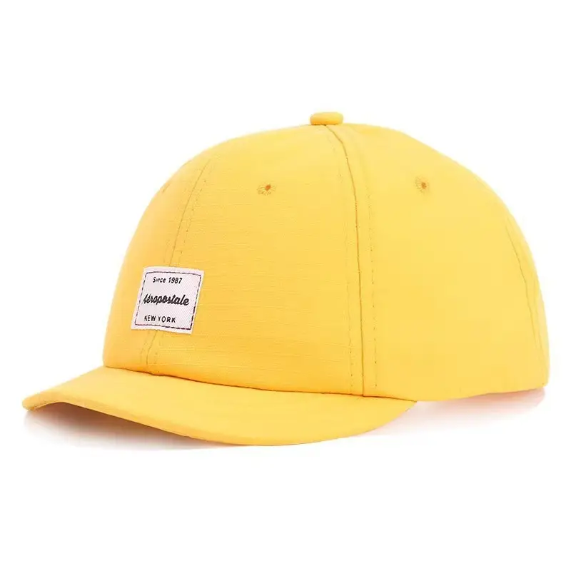 Beige Korean Style Baseball Cap Short-Brimmed - Image 8