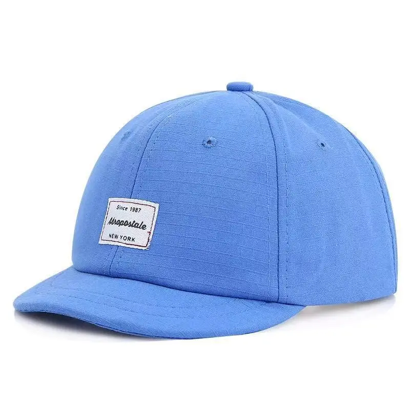 Beige Korean Style Baseball Cap Short-Brimmed - Image 3