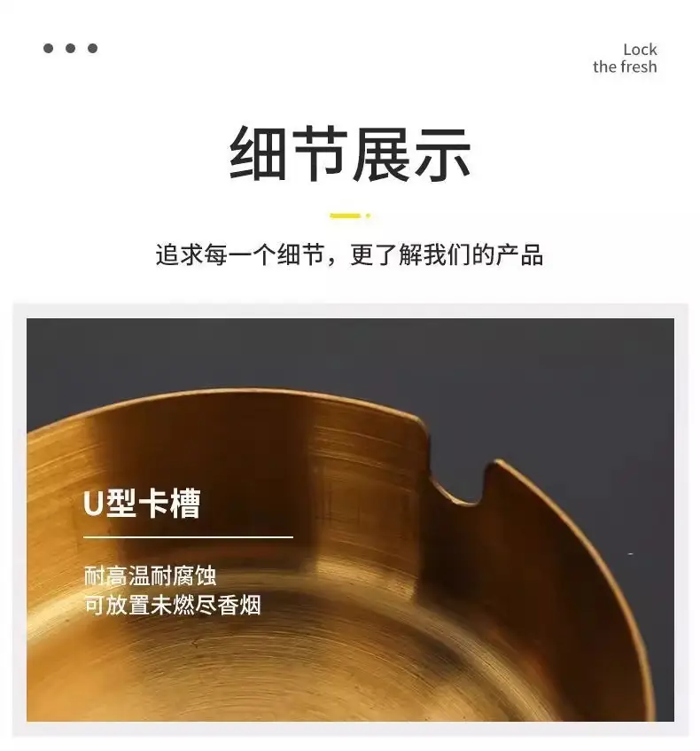 New Walnut Chinese Style Wind-Proof Fly Ash Ashtray Solid Wood Innovative Home Design Office Hotel Mahogany Tea — feature 6