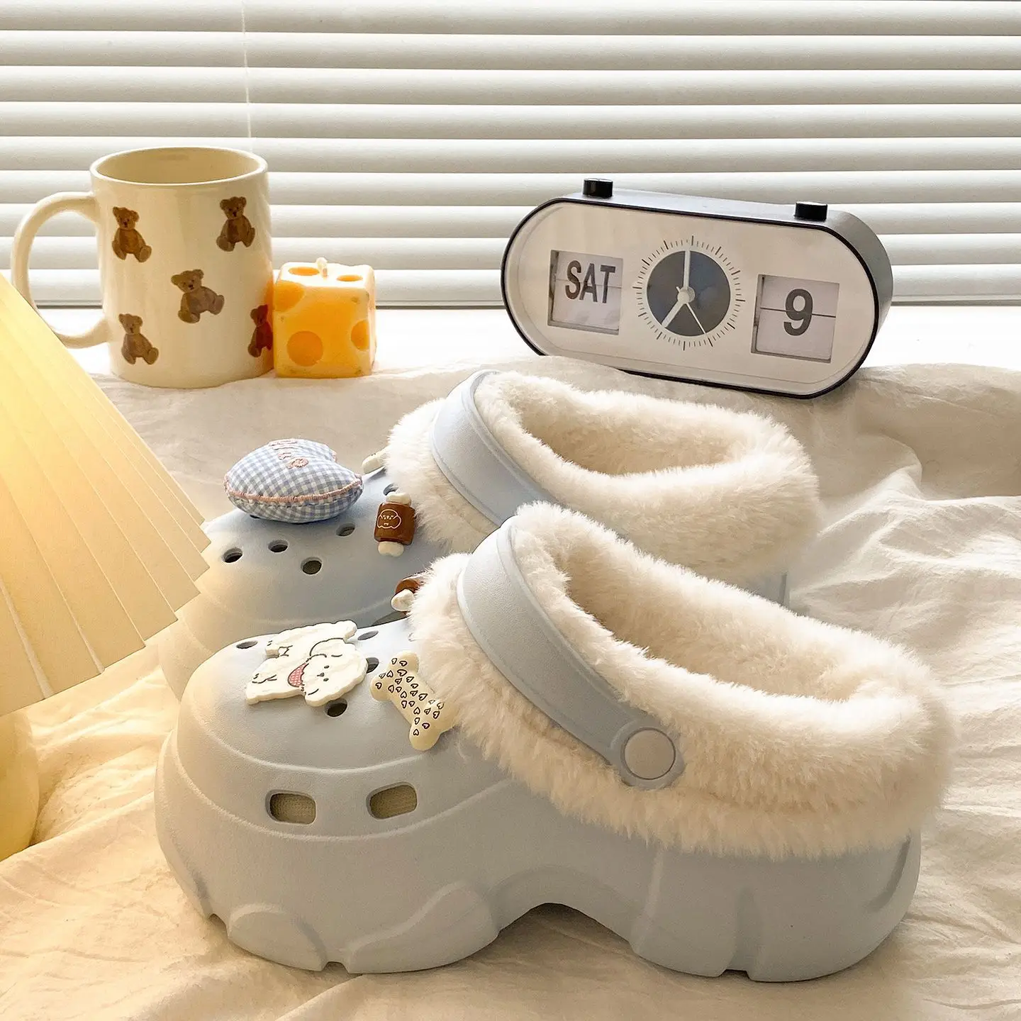 Winter Warm Cartoon Slippers Women Cotton Outerwear - Image 7