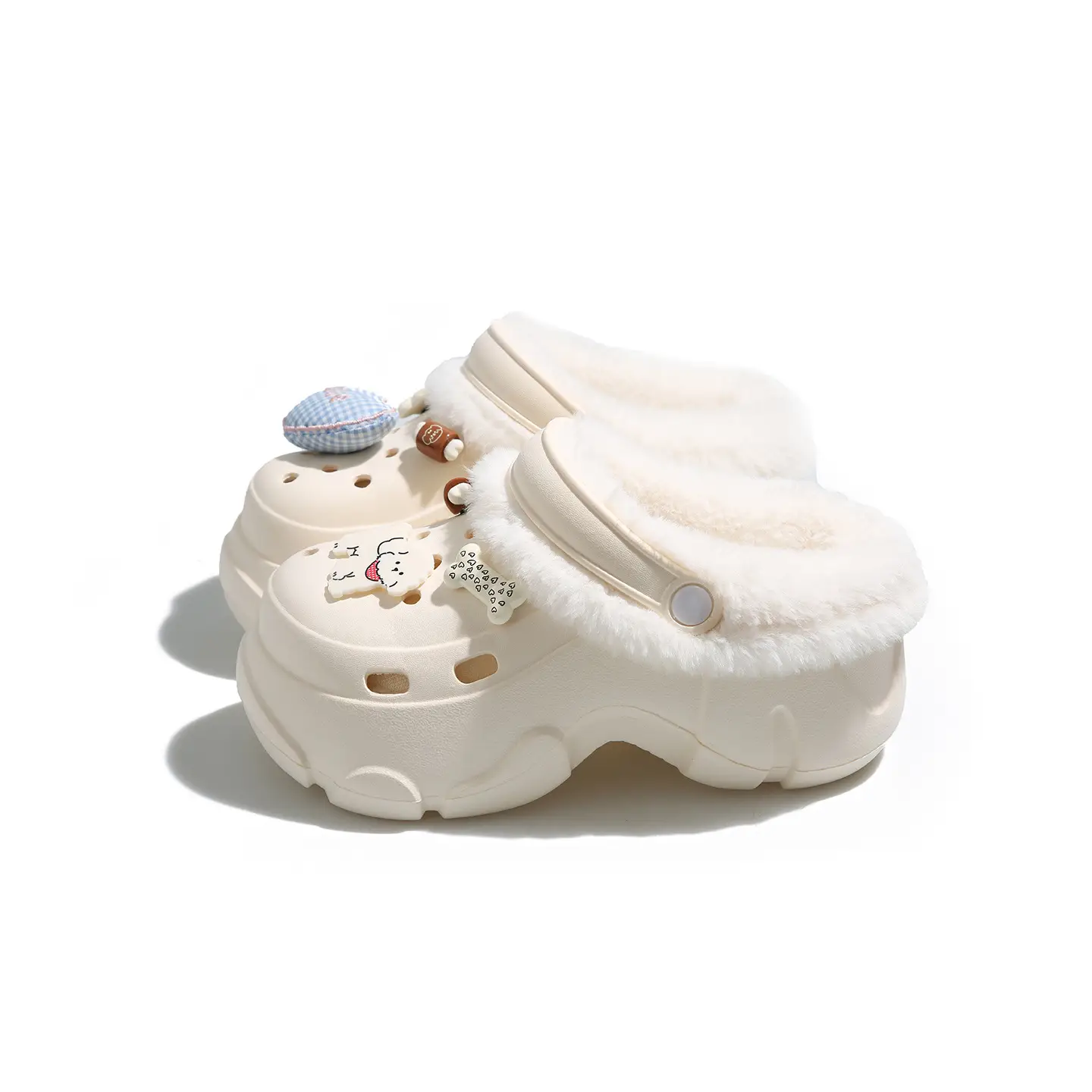 Winter Warm Cartoon Slippers Women Cotton Outerwear - Image 9