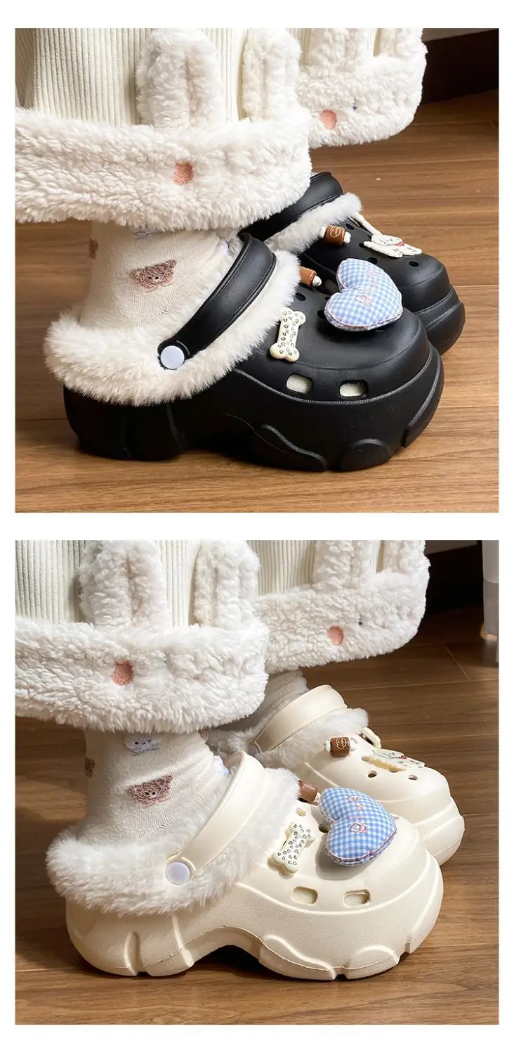 Winter Warm Cartoon Slippers Women Cotton Outerwear — feature 24