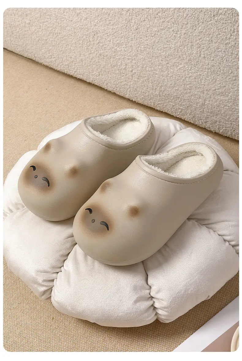 Little Fat Cat Cotton Slippers for Women Winter Cartoon Cute Kitten Indoor Home Use Plush Warm Men's Cotton Slippers Winter — feature 12