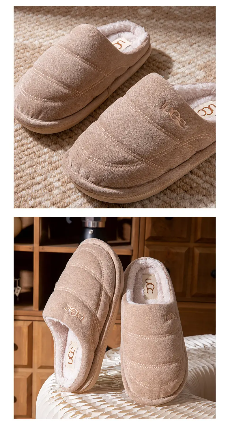 Thick-Soled Cotton Slippers for Women, Autumn and Winter 2025 New Indoor and Home Non-Slip Silent Warm Plush Slippers for Men — feature 10
