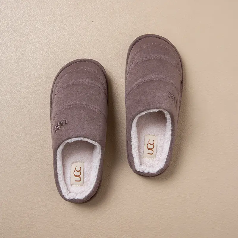 Thick-Soled Cotton Slippers for Women, Autumn and Winter 2025 New Indoor and Home Non-Slip Silent Warm Plush Slippers for Men - Image 4