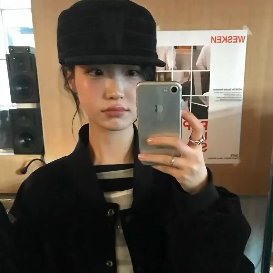 Korean Retro Embroidered Letter Baseball Cap for Women - Image 6