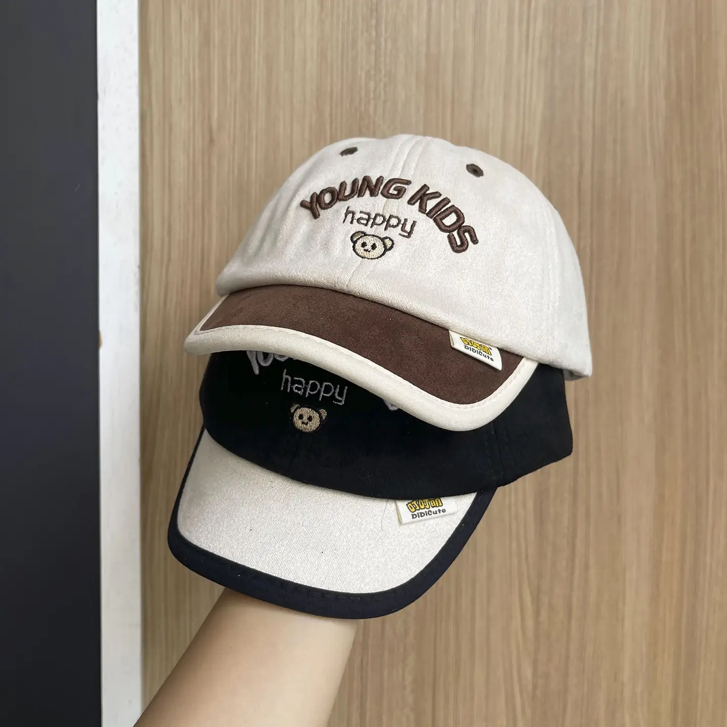 Young Kids Beanies Black Maroon Brown — feature 4