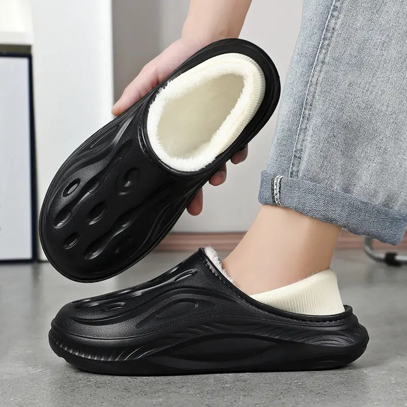 Men Women Cotton Slip-On Slippers Winter New 2025 - Image 3