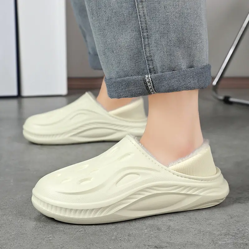 Men Women Cotton Slip-On Slippers Winter New 2025 - Image 5