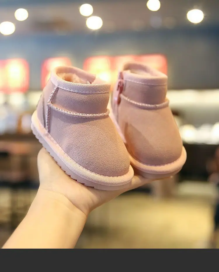 Baby Velvet Toddler Shoes Warm Winter Soft Soled — feature 1