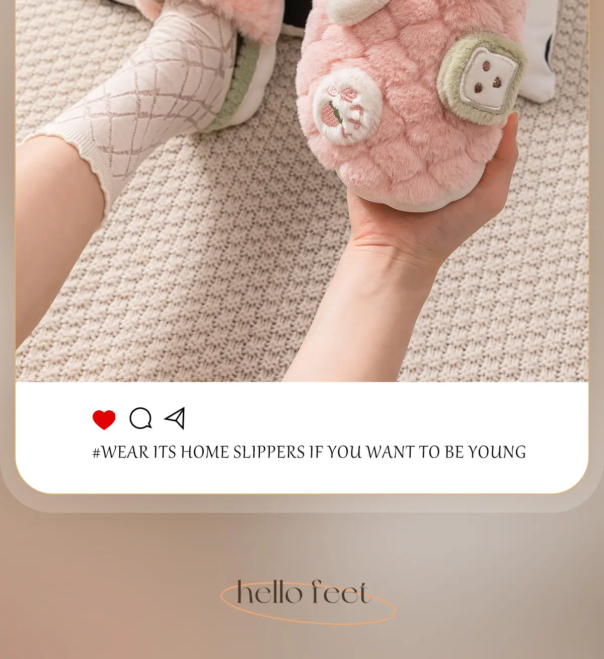 Women Cotton Plush Slippers Pink Green 2023 — feature 16