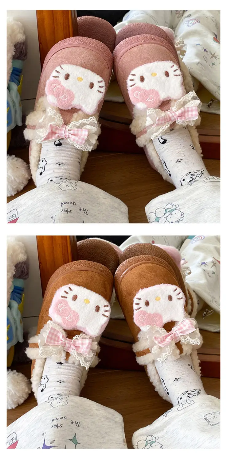 Winter Bow Embroidered Soft Slippers for Women — feature 11