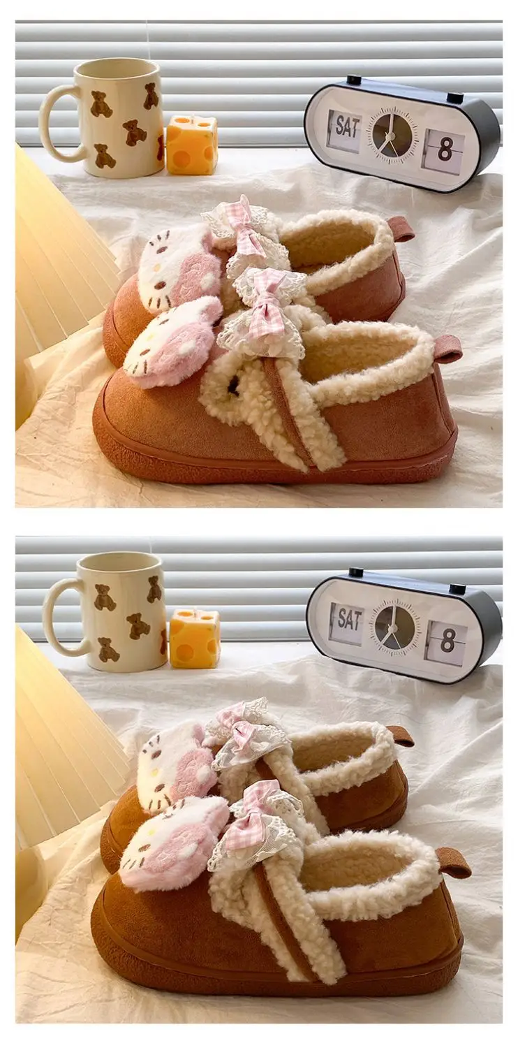 Winter Bow Embroidered Soft Slippers for Women — feature 13