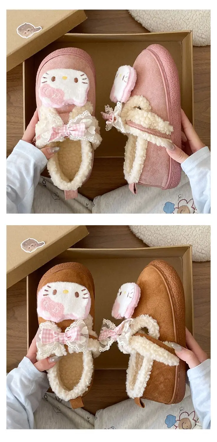 Winter Bow Embroidered Soft Slippers for Women — feature 14