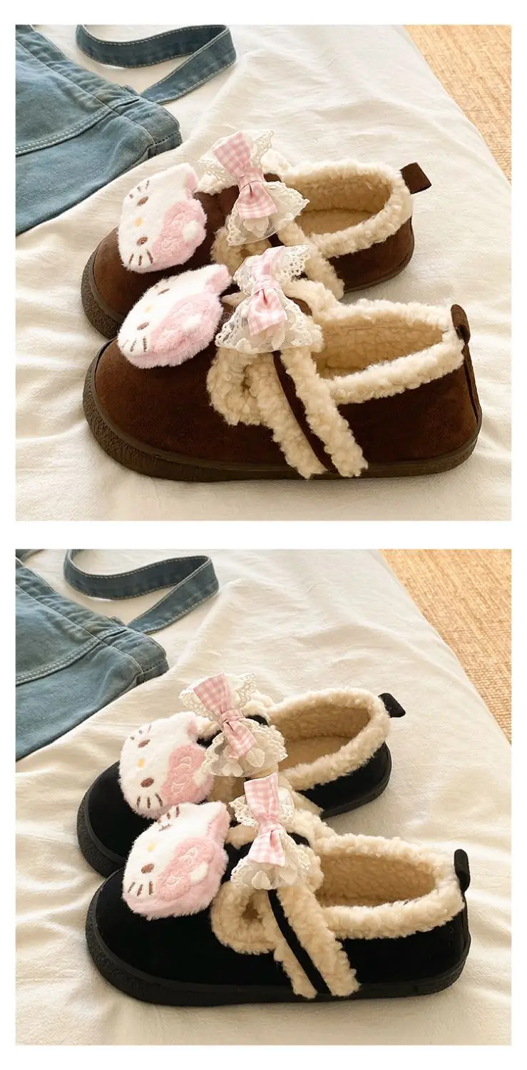 Winter Bow Embroidered Soft Slippers for Women — feature 16
