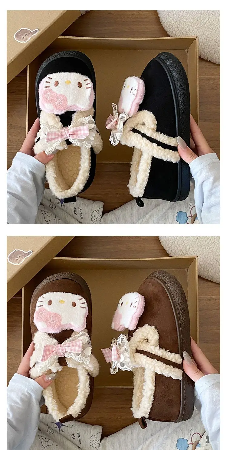 Winter Bow Embroidered Soft Slippers for Women — feature 17