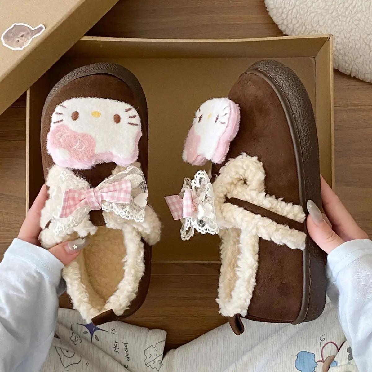 Winter Bow Embroidered Soft Slippers for Women — feature 30
