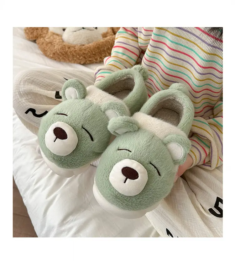 Nose Bear Slippers Warm Non-Slip Cotton 2025 — feature 10