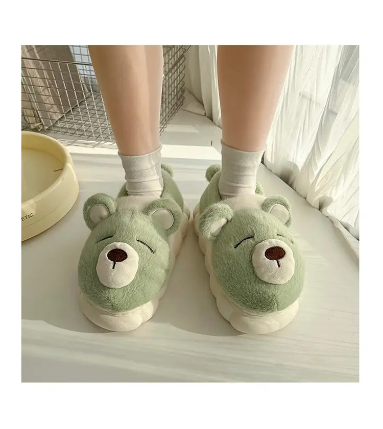 Nose Bear Slippers Warm Non-Slip Cotton 2025 — feature 13