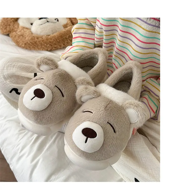 Nose Bear Slippers Warm Non-Slip Cotton 2025 — feature 18