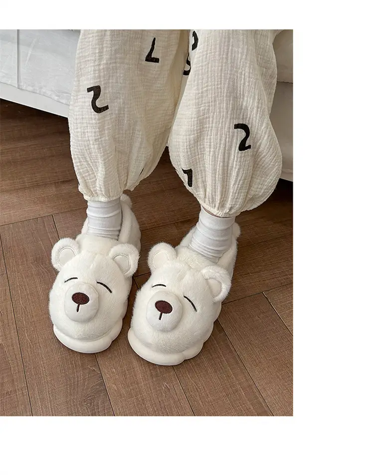 Nose Bear Slippers Warm Non-Slip Cotton 2025 — feature 6
