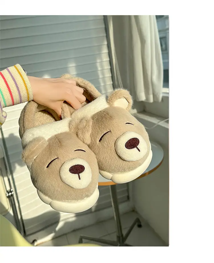 Nose Bear Slippers Warm Non-Slip Cotton 2025 — feature 9