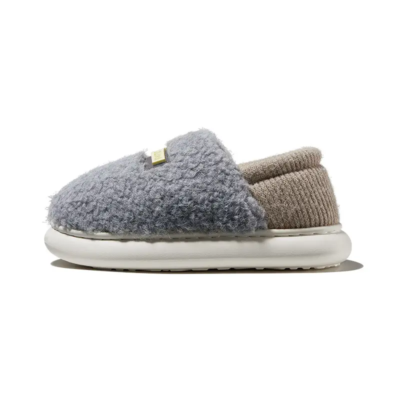 Women's Pink Woolly Slippers Warm Anti-Slip EVA - Image 3