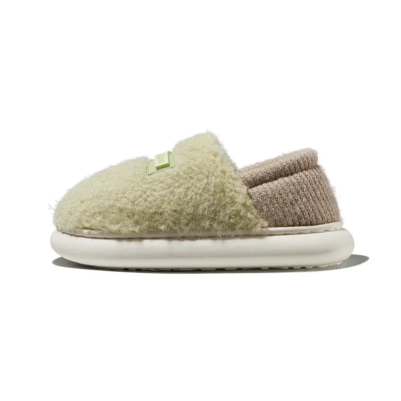 Women's Pink Woolly Slippers Warm Anti-Slip EVA - Image 5