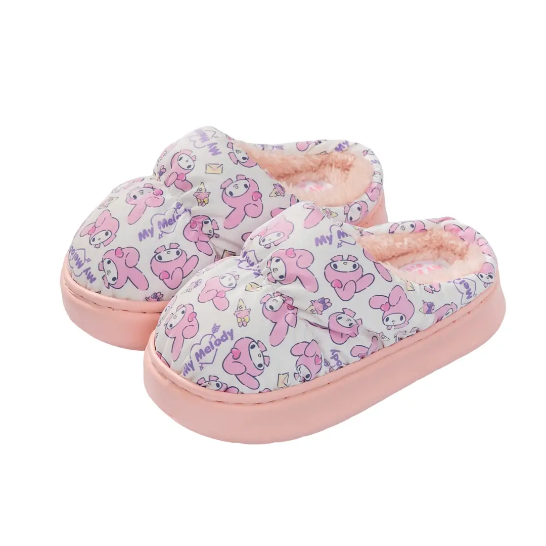 Sanrio Autumn and Winter Children's Cotton Shoes, Winter Indoor Thick-Soled Warm Soft-Soled Slippers, Waterproof Parent-Child Slippers - Image 3
