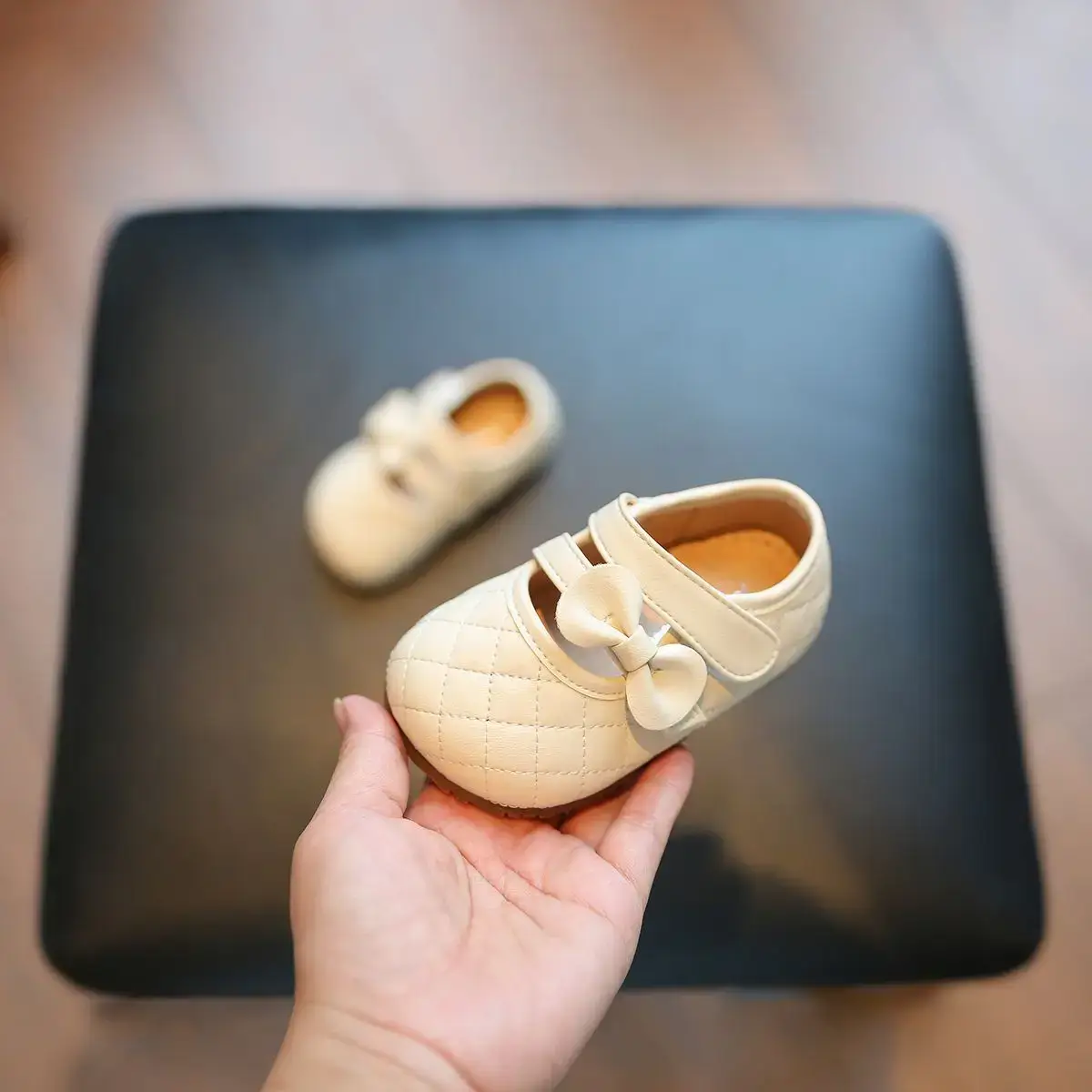 Princess Leather Baby Shoes 1-3Yr Retro Flower — feature 17